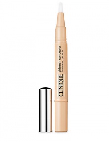 Airbrush Concealer Illuminates, Perfects. Instantly helps soften the look of fine lines and wrinkles. Light-diffusing optics brighten shadows. Creamy-light formula flows through for smooth brush-ons. Opthamologist tested. .05 oz. Airbrush Concealer Illuminates, Perfects. Instantly helps soften the look of fine lines and wrinkles. Light-diffusing optics brighten shadows. Creamy-light formula flows through for smooth brush-ons. Opthamologist tested. .05 oz.