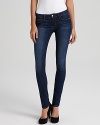 An ultra-cool take on denim, these Joe's Jeans skinny jeans are fashioned in a well-worn medium blue shade.