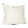 A silk border adds a textural luxury to this luminous Donna Karan sham--a simple way to infuse your boudoir with elegance.