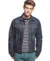 This classic denim jacket from Guess Jeans will have you looking good in this timeless trend.