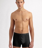 Pack of 3 in black Elastic logo waistband Cotton Machine wash Imported 