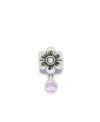Celebrate February birthdays with pure beauty. This flower charm is crafted in sterling silver with an amethyst accent. Donatella is a playful collection of charm bracelets and necklaces that can be personalized to suit your style! Available exclusively at Macy's.