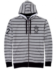 With an easy zip-up style, this hoodie from Ecko Unltd adds sweet skater style to your weekend wardrobe. With an easy zip-up style, this hoodie from Ecko Unltd adds sweet skater style to your weekend wardrobe.