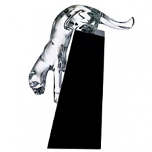 The Lying in Wait Panther captures the essence of patience and mystery. Beautifully handcrafted in clear-full lead crystal. Makes a stunning accent to any home. The Lying in Wait Panther captures the essence of patience and mystery. Beautifully handcrafted in clear-full lead crystal. Makes a stunning accent to any home.