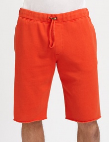 Ultra comfortable, super soft fleece construction and drawstring waist define these bold pigmented shorts.Drawstring waistDual seam pocketsBack patch pocketFrayed cuffsAbout 10 from waist to hemCotton/polyesterMachine washImportedThis style runs true to size. We recommend ordering your usual size for a standard fit. Ultra comfortable, super soft fleece construction and drawstring waist define these bold pigmented shorts.Drawstring waistDual seam pocketsBack patch pocketFrayed cuffsAbout 10 from waist to hemCotton/polyesterMachine washImportedThis style runs true to size. We recommend ordering your usual size for a standard fit.