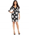 Charter Club's printed dress features a comfy, chic silhouette - perfect for transitioning from the desk to dinner!