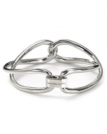 Michael Kors elegantly entwined bangle makes a modern token of love.