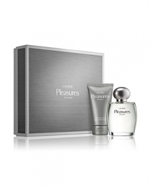 Celebrate the best times in life with two refreshing essentials. Capture the moment with Lauder Pleasures For Men. Fresh and woodsy, as warm and masculine as he is. A great gift. Limited-time collection comes in an exclusive gift box, including Cologne Spray 3.4 oz. and After Shave Balm 2.5 oz. Celebrate the best times in life with two refreshing essentials. Capture the moment with Lauder Pleasures For Men. Fresh and woodsy, as warm and masculine as he is. A great gift. Limited-time collection comes in an exclusive gift box, including Cologne Spray 3.4 oz. and After Shave Balm 2.5 oz.