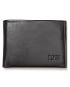 Pocket this handsome wallet and its dramatic contrast interior design for a stylish accessory you can't live without.