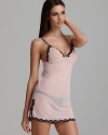 Sizzle in this mesh chemise with side slits, from Honeydew.