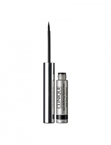 Draws a dramatic line in one fluid stroke. Fast-drying liquid liner flows on with ease for intense, precise colour. Water-resistant colour stays comfortable, wears long and true. Suitable for contact lens wearers. Opthamologist tested. 0.11 fl. oz. Draws a dramatic line in one fluid stroke. Fast-drying liquid liner flows on with ease for intense, precise colour. Water-resistant colour stays comfortable, wears long and true. Suitable for contact lens wearers. Opthamologist tested. 0.11 fl. oz.