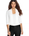 A layering staple, this Calvin Klein open-front cardigan is perfect for pairing with all your favorite pieces!