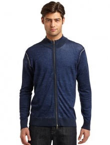 THE LOOKStand collarFront zip closureLong ribbed cuff sleevesRibbed hemTHE MATERIALMerino woolCARE & ORIGINHand washImported THE LOOKStand collarFront zip closureLong ribbed cuff sleevesRibbed hemTHE MATERIALMerino woolCARE & ORIGINHand washImported