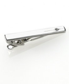 Before you walk out the door, don't forget the extra touch of dapper style with this Geoffrey Beene polished silver tie clip. Before you walk out the door, don't forget the extra touch of dapper style with this Geoffrey Beene polished silver tie clip.