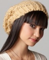 For laid-back style on crisp days, top off your look with this slouchy beret from bar III.