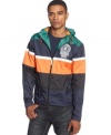 Do it up in colorful sporty style with this Rocawear jacket.