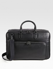 A full-size briefcase/laptop case combo ideal for travel and everyday use. A padded laptop compartment protects your investment while abundant interior compartments place essentials at your fingertips.Zip closureTop handleFront zip pocketFully lined17W x 11½H x 4DImported A full-size briefcase/laptop case combo ideal for travel and everyday use. A padded laptop compartment protects your investment while abundant interior compartments place essentials at your fingertips.Zip closureTop handleFront zip pocketFully lined17W x 11½H x 4DImported