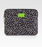 Printed neoprene zips around your iPad® for a stylish cover.Top zip closureFits all iPad® models Nylon lining10¼W X 8¼H X 3/4DImported