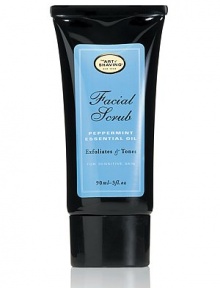Facial Wash gently cleanses the skin and helps maintain the skin's proper PH balance. Refreshing Peppermint essential oil stimulates circulation and cleanses pores of impurities such as pollution, dirt, and perspiration. Green tea extract acts as a natural anti-oxidant while it rejuvenates and tones the skin. Essential oils of chamomile, aloe vera, olive and jojoba oils replenish lost moisture and enhance suppleness. Suitable for all skin types. 3 oz. Facial Wash gently cleanses the skin and helps maintain the skin's proper PH balance. Refreshing Peppermint essential oil stimulates circulation and cleanses pores of impurities such as pollution, dirt, and perspiration. Green tea extract acts as a natural anti-oxidant while it rejuvenates and tones the skin. Essential oils of chamomile, aloe vera, olive and jojoba oils replenish lost moisture and enhance suppleness. Suitable for all skin types. 3 oz.
