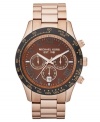 Take a turn toward the extraordinary with the unexpected hues on this Layton collection watch from Michael Kors.