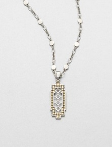 From the Dot Collection. This nature-inspired style from a socially and environmentally responsible brand features a delicate, sterling silver cutout center accented with a dotted 18k gold border on a dot link chain. Sterling silver18k goldLength, about 18Pendant size, about 2Lobster clasp closureImported From the Dot Collection. This nature-inspired style from a socially and environmentally responsible brand features a delicate, sterling silver cutout center accented with a dotted 18k gold border on a dot link chain. Sterling silver18k goldLength, about 18Pendant size, about 2Lobster clasp closureImported