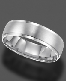Smooth, comfortable style for every day. This stunning ring is crafted in 14k white gold. Size 4-8. Smooth, comfortable style for every day. This stunning ring is crafted in 14k white gold. Size 4-8.
