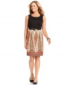 Get the chic look of separates in one easy dress from Charter Club!