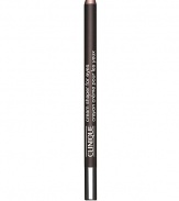 Creamy-smooth pencil defines with a hint of shimmer. Glides on intense, lasting-wear colour. Non-smudging, water-resistant. Opthamologist tested. 0.04 oz. 