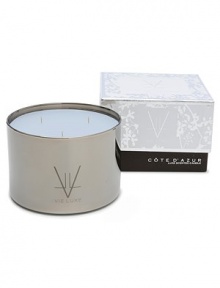 Cote D'Azur Bougie Luxe Three Wick Candle blends white lily, water hyacinth and white freesia with pink rose and French verbena. Created to inspire and soothe the soul, these candles are derived from all-natural beeswax. Each skillfully blends unique botanical wax with the most seductive fine fragrance oils from around the world. Experience Vie Luxe and escape to the place of your dreams. Burn time, 150 hours. 19.5 oz Cote D'Azur Bougie Luxe Three Wick Candle blends white lily, water hyacinth and white freesia with pink rose and French verbena. Created to inspire and soothe the soul, these candles are derived from all-natural beeswax. Each skillfully blends unique botanical wax with the most seductive fine fragrance oils from around the world. Experience Vie Luxe and escape to the place of your dreams. Burn time, 150 hours. 19.5 oz