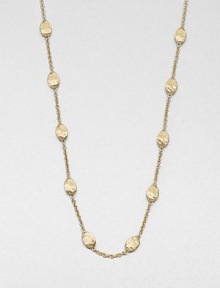 From the Siviglia Collection. Hand-engraved, 18k gold oval stations on delicate link chain in a long and elegant design. 18k goldLength, about 39Lobster clasp closureMade in Italy From the Siviglia Collection. Hand-engraved, 18k gold oval stations on delicate link chain in a long and elegant design. 18k goldLength, about 39Lobster clasp closureMade in Italy
