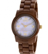 Made from natural materials, like corn resin and conflict-free diamonds, this pretty watch from Sprout helps you go Green while staying on time.