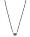 A logo-branded pendant that's subtly fierce, by Emporio Armani in sterling silver. Approximate length: 19 inches.