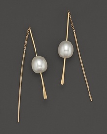 14K yellow gold creates a gleaming backdrop for brilliant freshwater pearls.