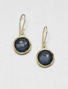From the Rock Candy® Collection. A beautifully faceted dome of London blue topaz set in resplendent 18k gold. London blue topaz18k goldDrop, about 1 Hook backImported From the Rock Candy® Collection. A beautifully faceted dome of London blue topaz set in resplendent 18k gold. London blue topaz18k goldDrop, about 1 Hook backImported