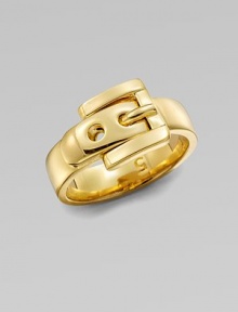 A stylized design in a shiny goldtone finish. Goldtone brassWidth, about ¼Imported A stylized design in a shiny goldtone finish. Goldtone brassWidth, about ¼Imported