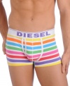 Color up your underneath look with these striped trunks from Diesel.