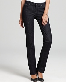 Articulated in an elegant dark wash, these 7 For All Mankind straight leg jeans effortlessly make the transition from day to night. Articulated in an elegant dark wash, these 7 For All Mankind straight leg jeans effortlessly make the transition from day to night.