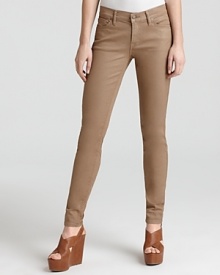 7 For All Mankind Jeans - Crop Skinny Jeans in Golden Wheat