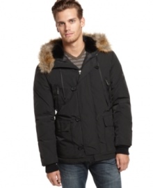 Gear up for the brisk weather to come. This Kenneth Cole jacket will be your seasonal staple. Gear up for the brisk weather to come. This Kenneth Cole jacket will be your seasonal staple.