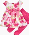 Everyone will fall for the flowers on this pretty dress and leggings set from Sweet Heart Rose.