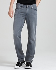 7 For All Mankind Slimmy Straight Leg Jeans in Pebbled Cloud Wash 7 For All Mankind Slimmy Straight Leg Jeans in Pebbled Cloud Wash