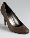 Lightly textured, Stuart Weitzman's Swoon Goosebump pumps lend classic style with a modern twist.