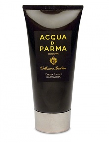 EXCLUSIVELY AT SAKS.COM. Utilizing a blend of active, natural ingredients, this soft, thick formula creates a rich lather when combined with hot water. Wheat proteins, almond oil and mallow extract moisturize and soothe, protecting skin from razor burn. Made in Italy. 2.6 oz. EXCLUSIVELY AT SAKS.COM. Utilizing a blend of active, natural ingredients, this soft, thick formula creates a rich lather when combined with hot water. Wheat proteins, almond oil and mallow extract moisturize and soothe, protecting skin from razor burn. Made in Italy. 2.6 oz.