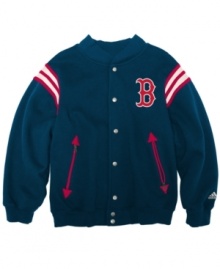 Root for the home team. He can don the vintage look for his favorite team in one of these classic MLB jackets. Root for the home team. He can don the vintage look for his favorite team in one of these classic MLB jackets.
