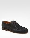 Superior piombo leather with embossed logo script. Leather sole Made in Italy 