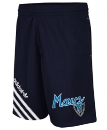 Take it to the hoop! You'll channel the skills of your favorite Dallas team in these comfortable Mavericks NBA shorts from adidas. Take it to the hoop! You'll channel the skills of your favorite Dallas team in these comfortable Mavericks NBA shorts from adidas.