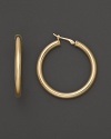 Simply chic, these 14K. yellow gold hoops are timeless classics.