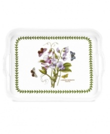 Portmeirion offers even more to love about the beloved Botanic Garden serveware pattern in a super-lightweight, outdoor-friendly melamine tray. Featuring the rich botanical motif and true-to-life detail of the dinnerware collection. Portmeirion offers even more to love about the beloved Botanic Garden serveware pattern in a super-lightweight, outdoor-friendly melamine tray. Featuring the rich botanical motif and true-to-life detail of the dinnerware collection.