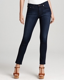 Both chic and effortless, these AG Adriano Goldschmied skinny jeans feature an ultra-dark wash and super-soft feel.