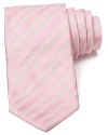 Superior Italian silk elevates your look from professional to luxurious with this exquisite and handsome tie from Armani Collezioni.
